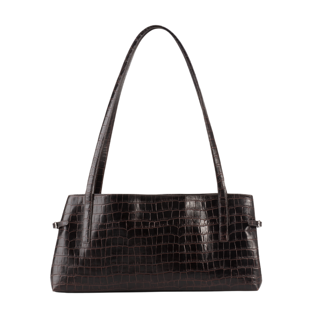 Cannes Mini lædertaske - brun